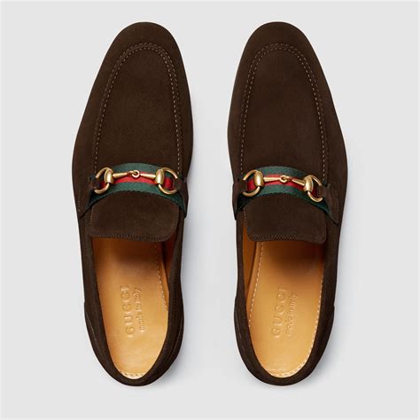 brown gucci loafers shoes|Gucci horsebit suede loafer.